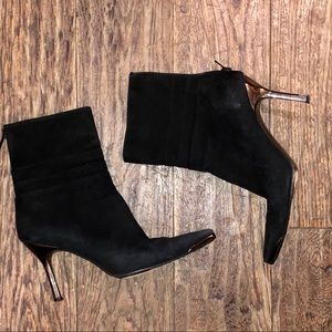 Vintage Stuart Weitzman Stiletto Chrome Heel Boots